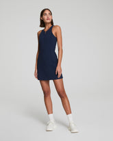 SPANXshape™ Get Moving Zip Front Dress | Timeless Navy